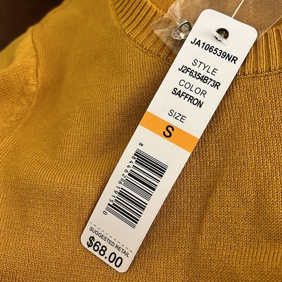 joseph A women’s Button up cardigan sweater Size S saffron NWT - Picture 9 of 9